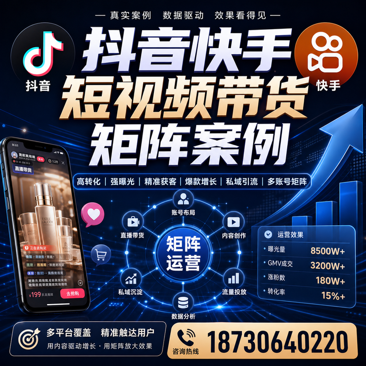 云浮短视频带货团队多平台矩阵自动分发案例